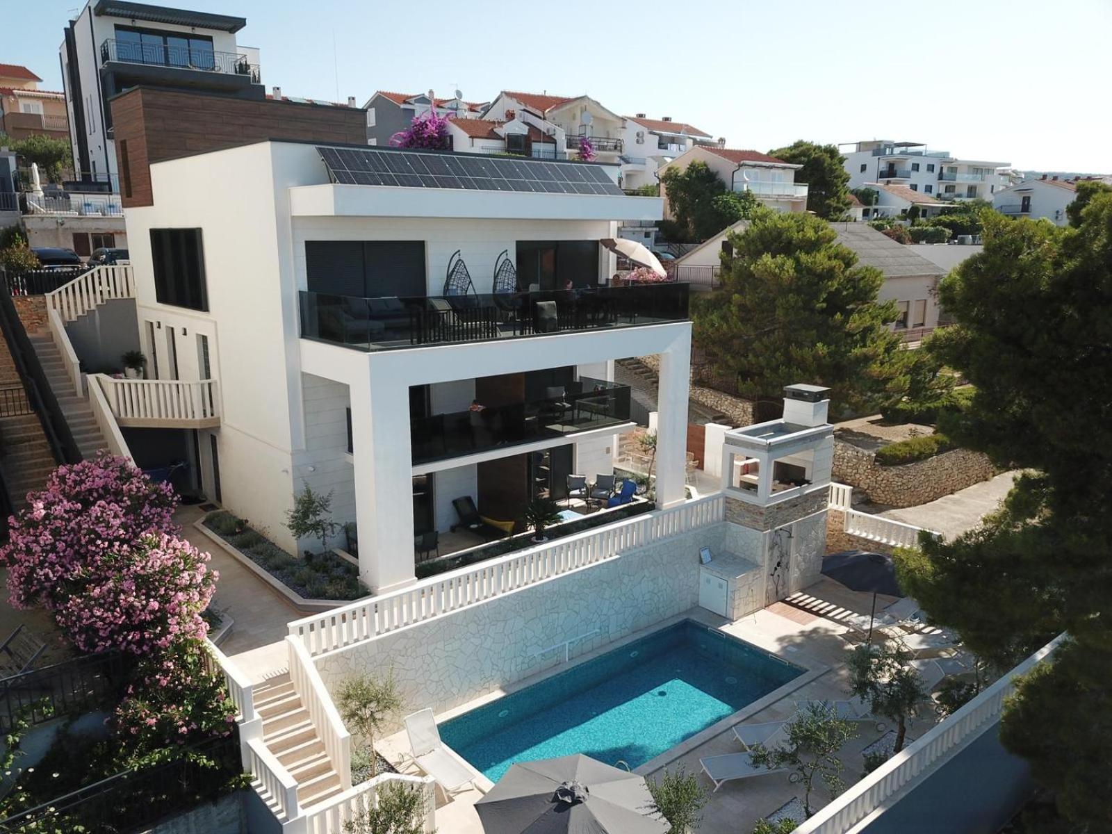 Luxury Beachfront Villa Carlisa Čiovo Dış mekan fotoğraf