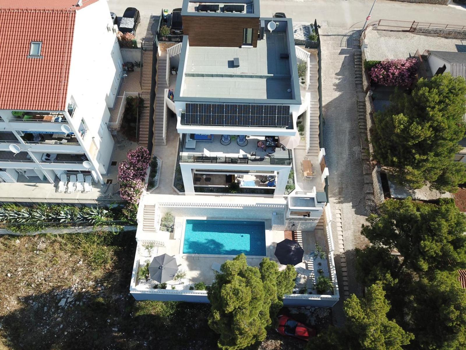 Luxury Beachfront Villa Carlisa Čiovo Dış mekan fotoğraf